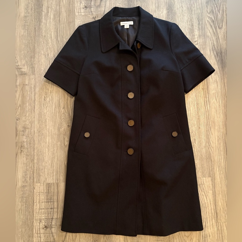 Coldwater Creek Chic Short Sleeve Coat/jacket Size 10 - Picture 4 of 8